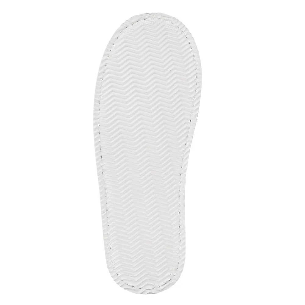 Le Montreux Closed Toe Slippers with Storage Bag, One Size, White thumbnail 4