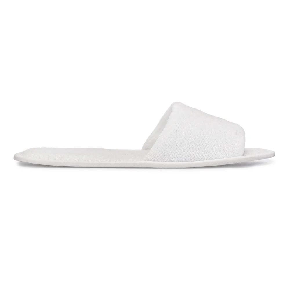 Open Toe Slippers, White, 12.5 in. thumbnail 3
