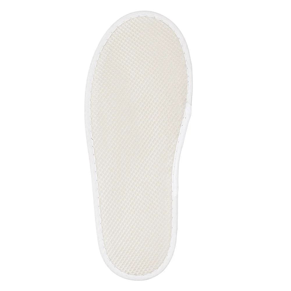 Open Toe Slippers, White, 12.5 in. thumbnail 4