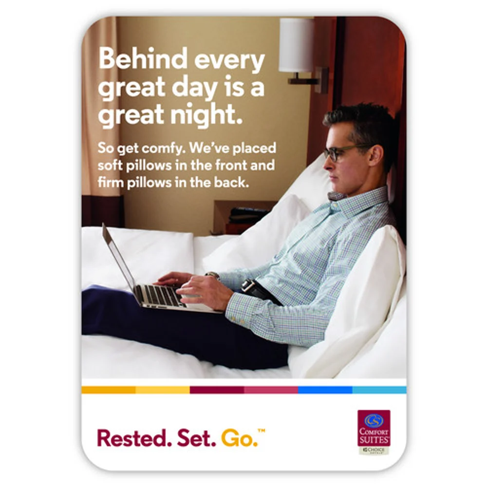 Pillow Card, Comfort Suites, 5" x 7", 100/Pack thumbnail 2