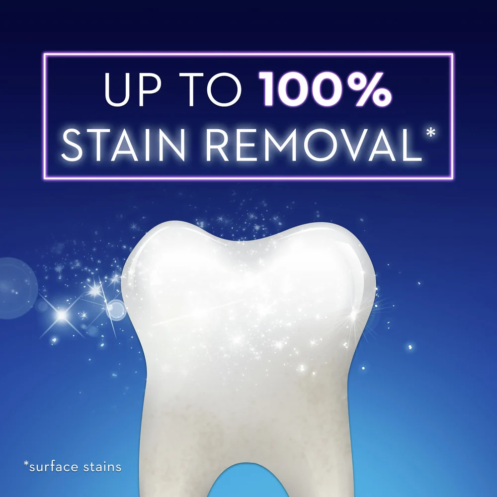 Crest 3D White Brilliance Advanced Whitening Technology + Advanced Stain Protection Toothpaste, Vibrant Peppermint, 0.85 Oz. Travel Tube thumbnail 4