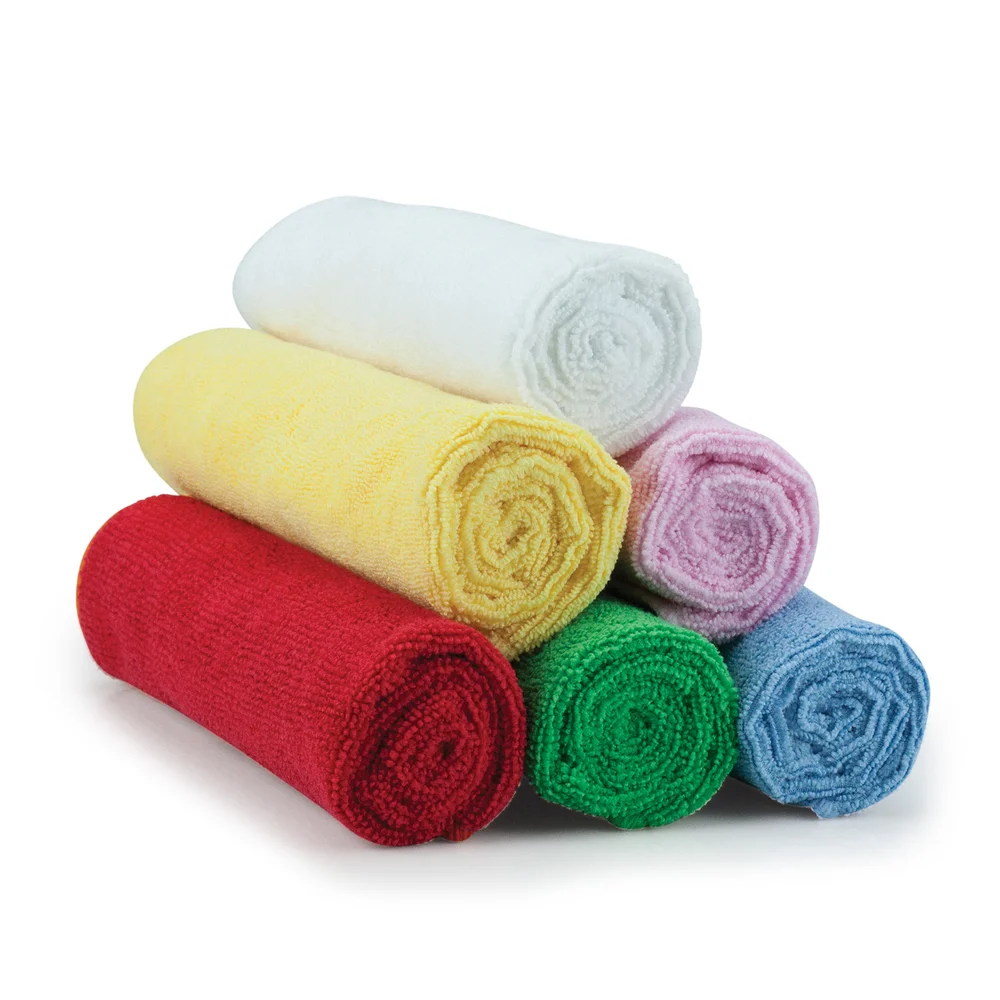 Registry Microfiber Cleaning Cloth, 16" x 16", White thumbnail 4