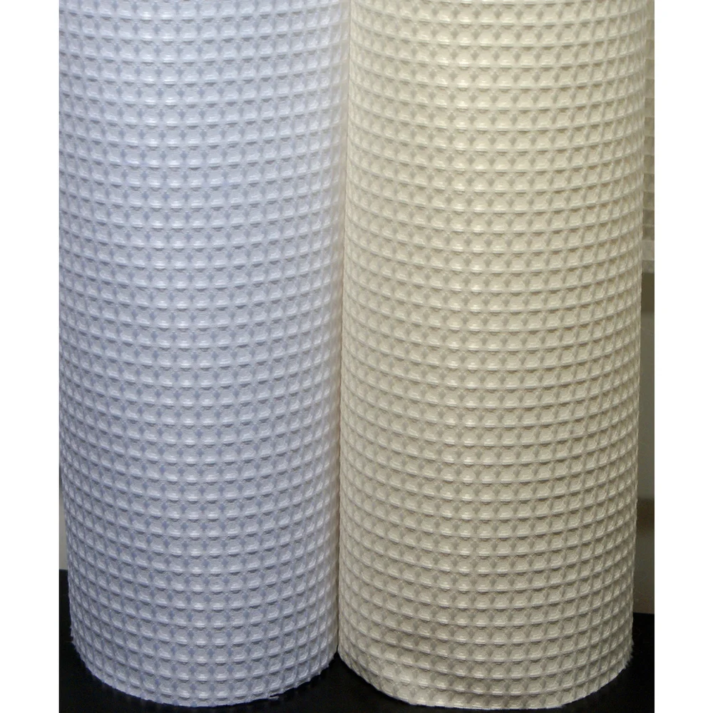 Kartri Supreme Waffle Weave Polyester Shower Curtain, 72" W x 72" H, White thumbnail 4