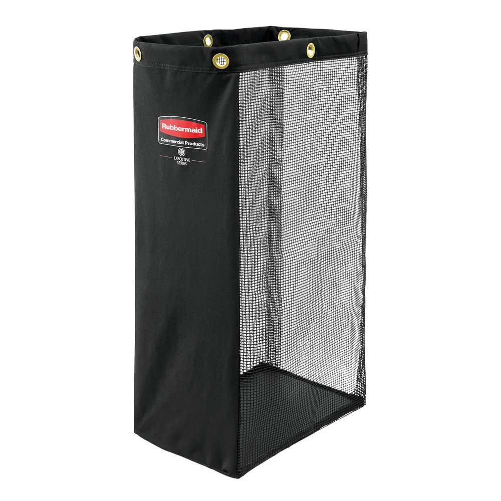 Rubbermaid Commercial Products, Executive Series Side Load Mesh Linen Bag, Black thumbnail 2