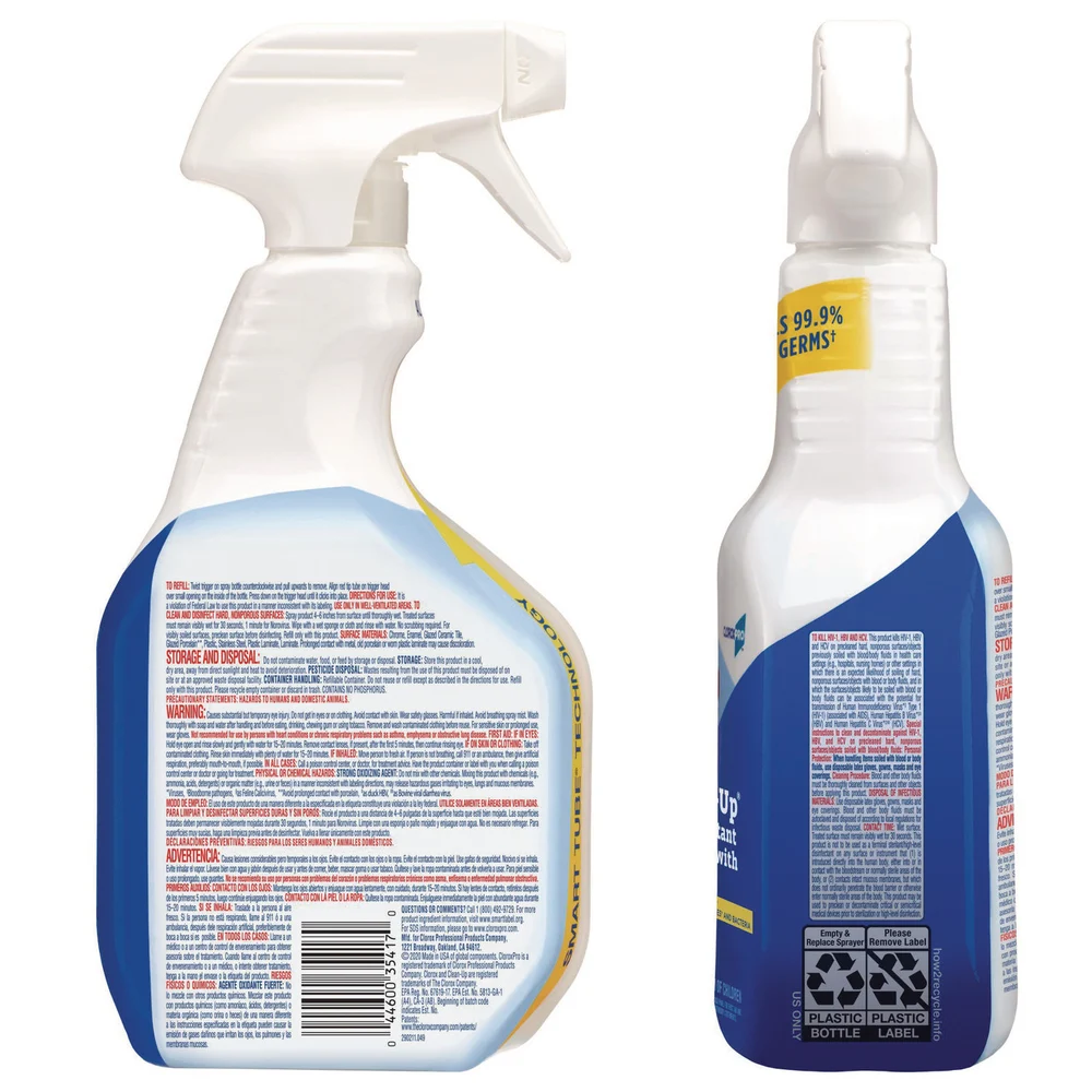 Clorox Clean-Up Disinfectant Cleaner with Bleach Spray, 32 Oz., 9/Case thumbnail 3