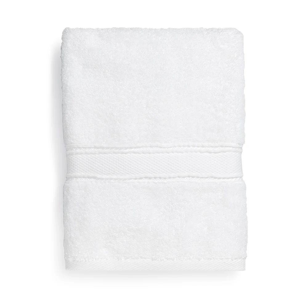 Manzala Dobby Border Hand Towel, 16"W x 30"L, 5.75 lb/dz, White