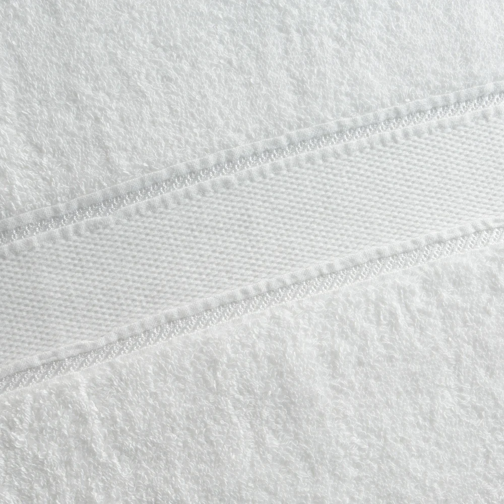 Manzala Dobby Border Hand Towel, 16"W x 30"L, 5.75 lb/dz, White thumbnail 2