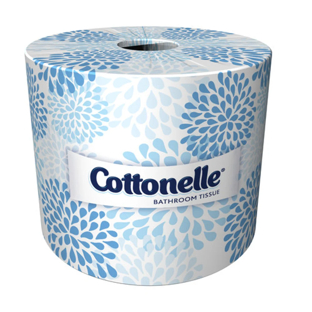 Cottonelle 2-Ply Recycled Fiber Bathroom Tissue, 451 Sheets per Roll, 60/Case