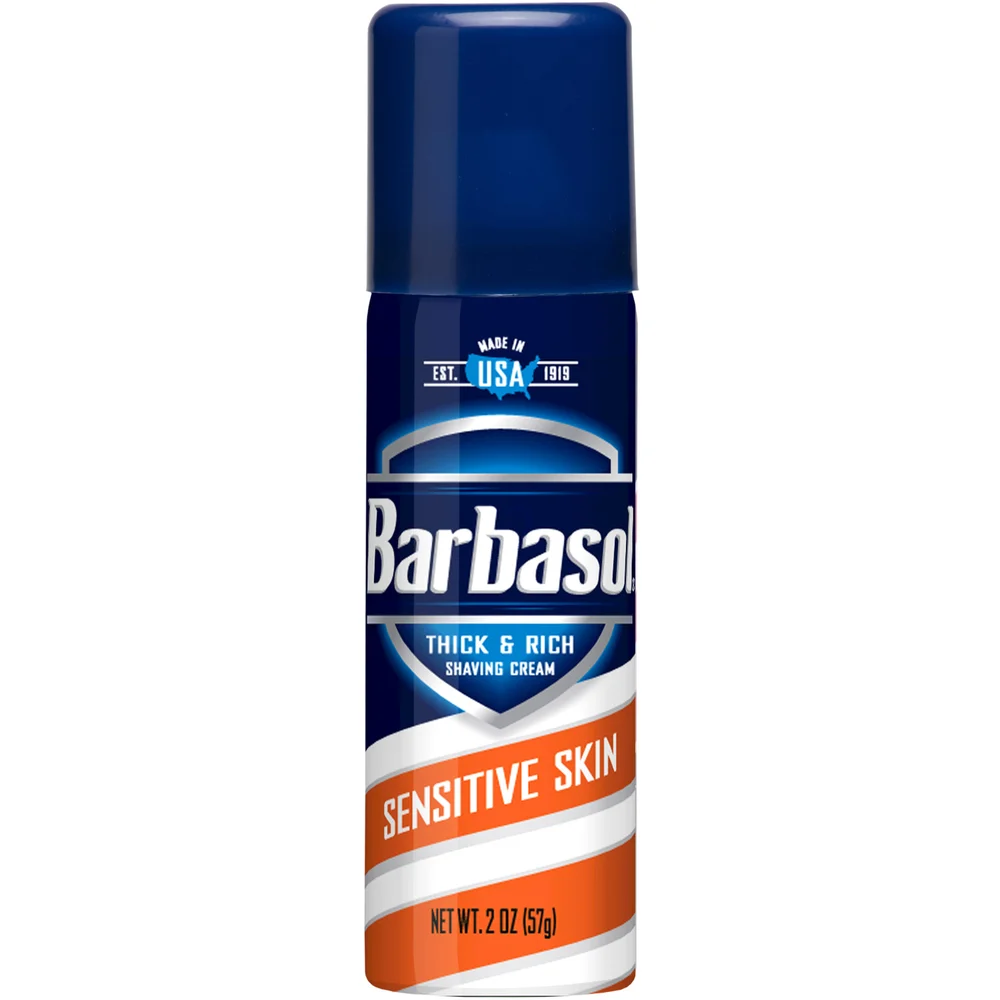 Barbasol Sensitive Skin Shaving Cream, 2 Oz.