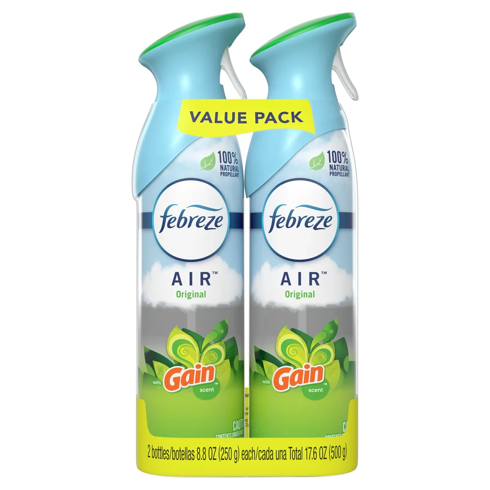 Febreze Air Freshener, Gain Original Scent, 8.8 Oz. Twin Pack