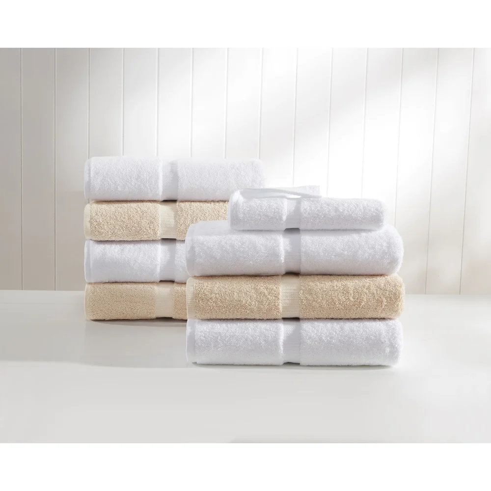 1888 Mills Rapture Dobby Border Hemmed Wash Cloth, 13" x 13",1.5 Lbs/Dz White thumbnail 3