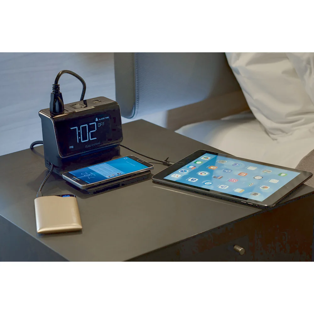 Kube Systems Essentials Wireless Qi Charging Pad for Essentials Alarm Clock thumbnail 3