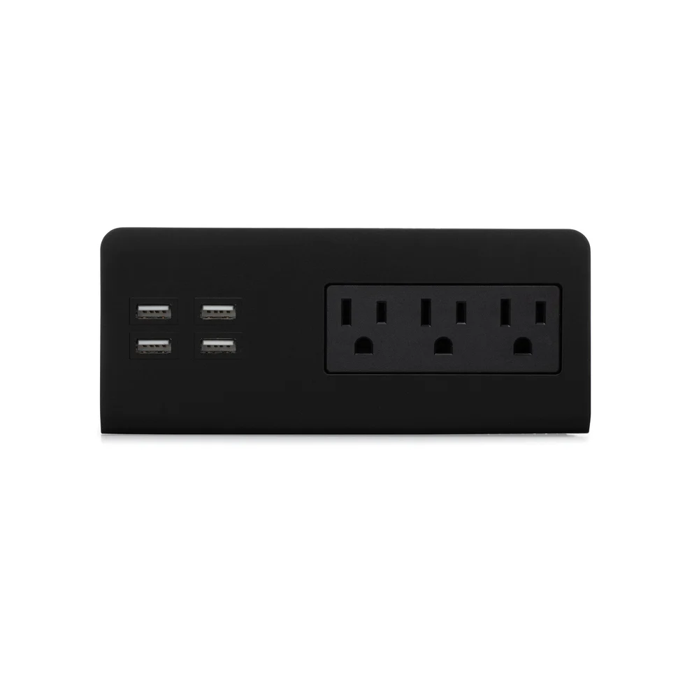 Registry Multi-USB Port Charging Device, Black thumbnail 2