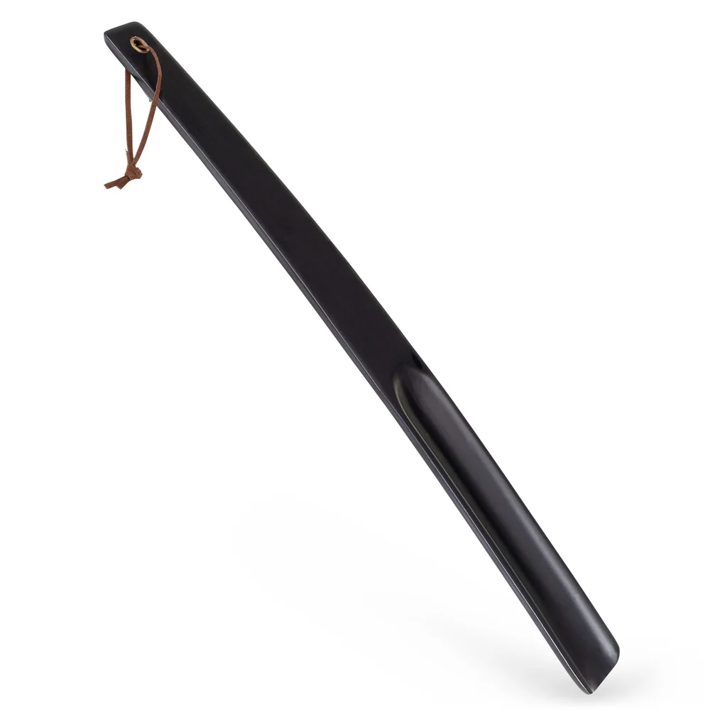 Registry Wood Shoe Horn, Black