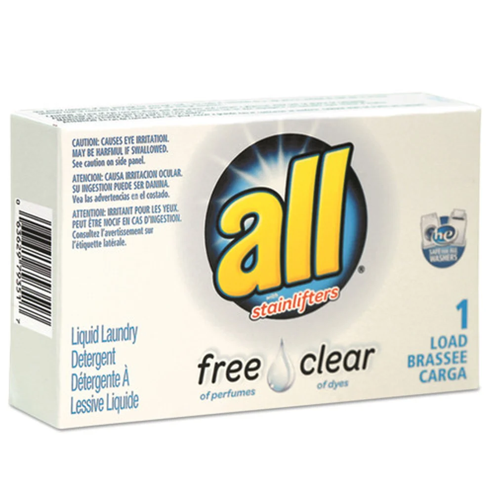 All Free Clear HE Liquid Laundry Detergent, Single Use