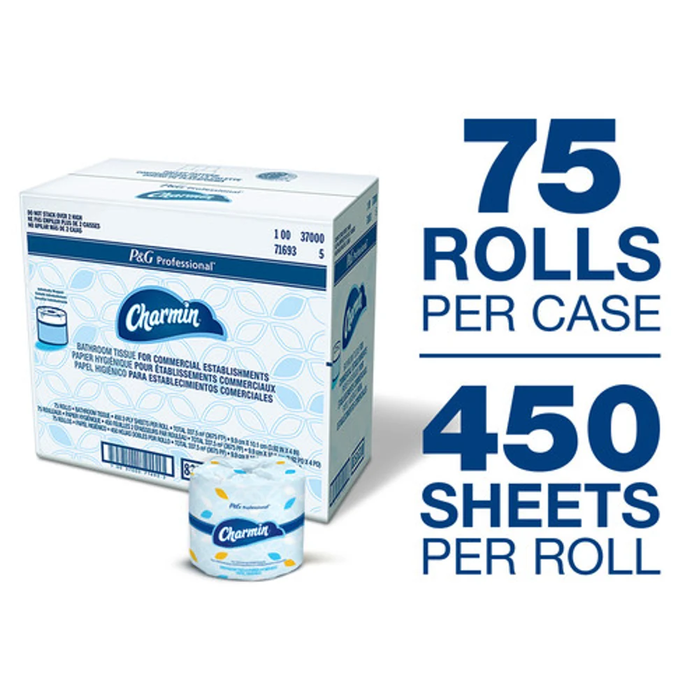Charmin 2-Ply Bath Tissue, 450 Sheets per Roll, 75/Case thumbnail 4
