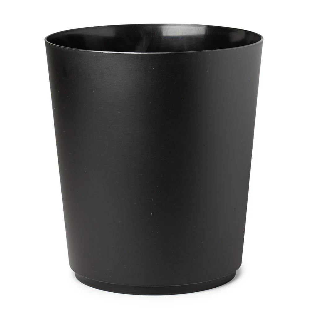 Hapco 13 Qt. Plastic Wastebasket, Black