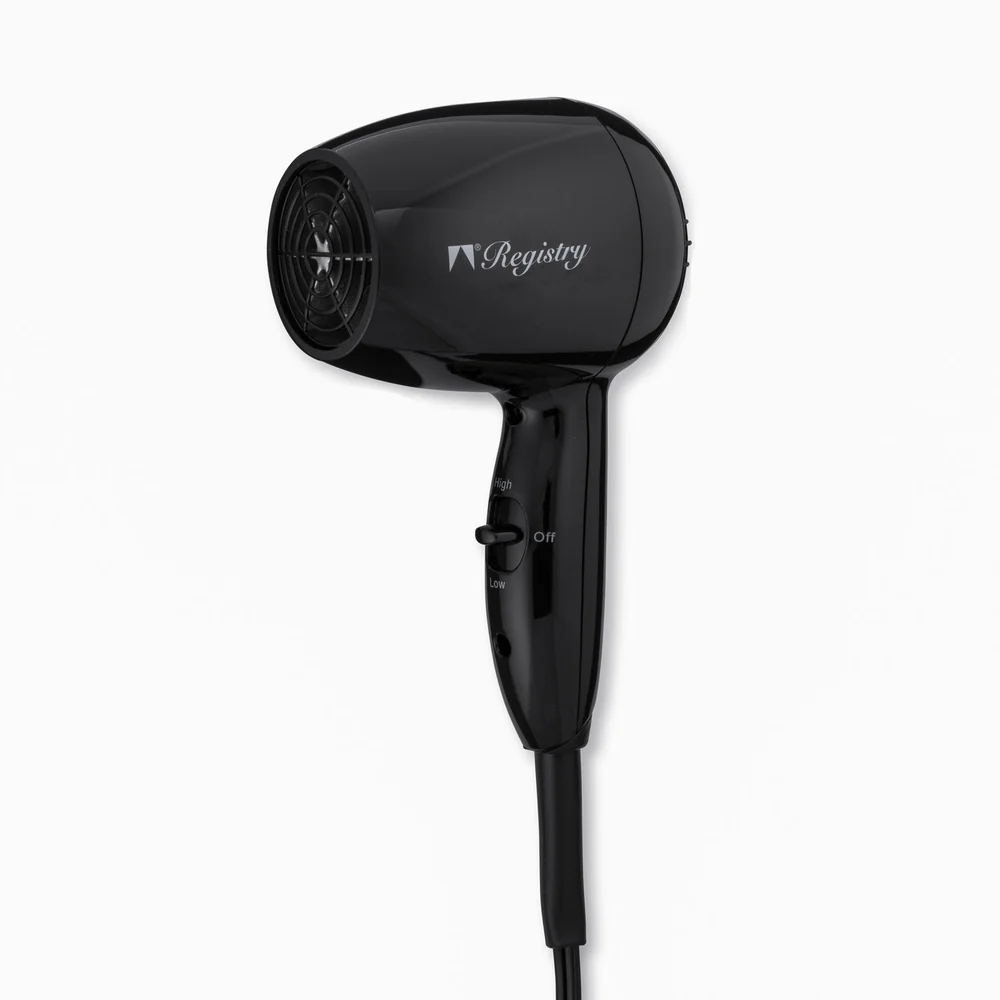 Registry  Wall Mount Hair Dryer, Black, 1600 Watts thumbnail 3