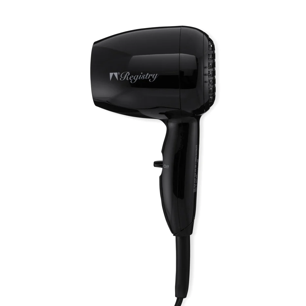 Registry 1600-Watt Handheld Hair Dryer, Black