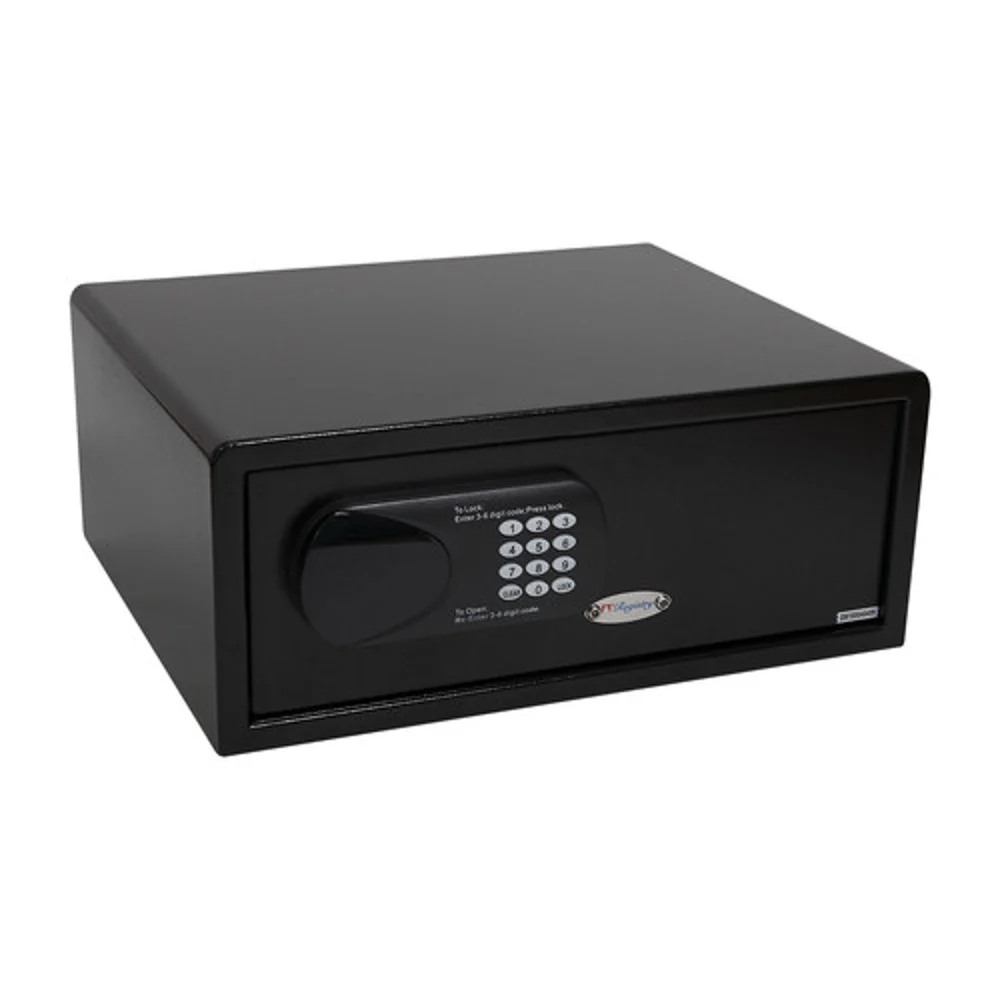 Registry Guest Room Safe, 8" H x 19.50" W x 15.75" D, Black