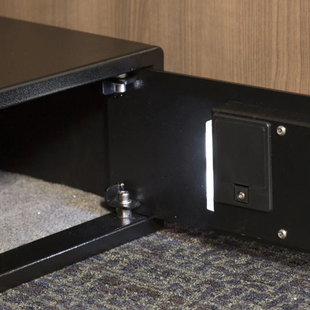 Registry Guest Room Safe, 8" H x 19.50" W x 15.75" D, Black thumbnail 4