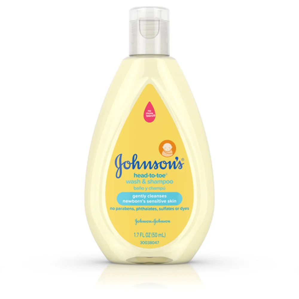 Johnson's Head-to-Toe Baby Body Wash & Shampoo, 1.7 Oz.