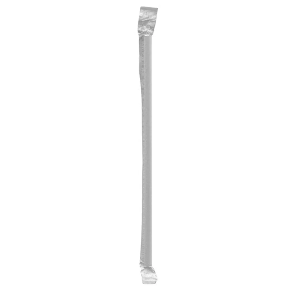 Paper Straw, Wrapped, 7.75" x .23"