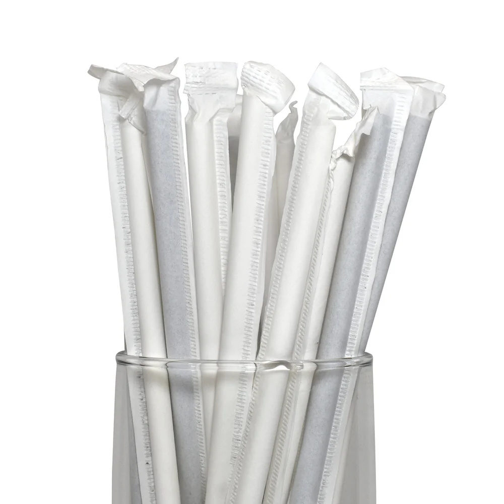 Paper Straw, Wrapped, 7.75" x .23" thumbnail 2