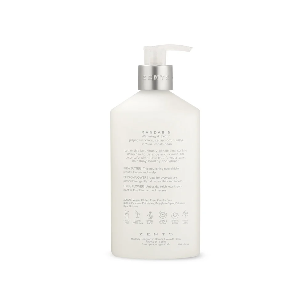 Miraval Zents Mandarin Shampoo, 16 Oz. thumbnail 2