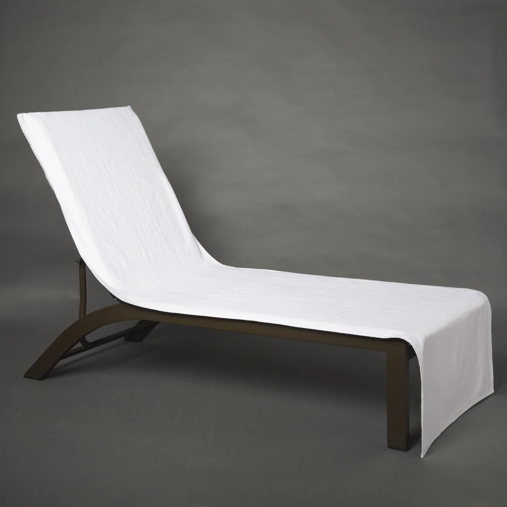 Registry Terry Velour Chaise Cover, 28" W x 90" L ,  12"Hood, 29.9 lb/dz, White