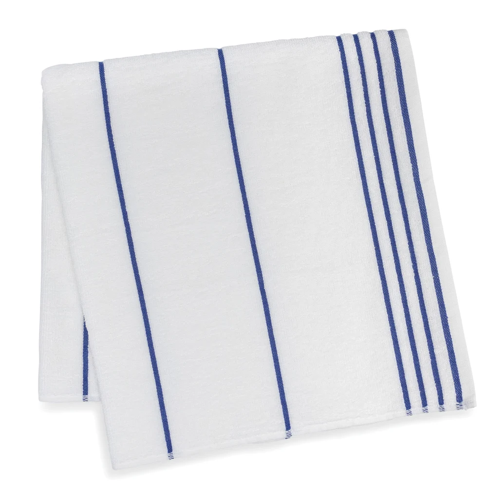 Registry Pool Towel, 30" W x 60" L, 12 Lbs./Dz, Blue Pencil Stripe thumbnail 2