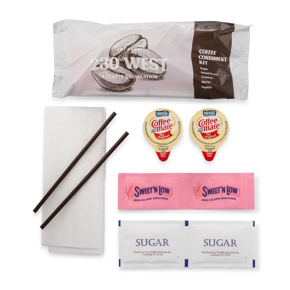 230 West Hot Beverage Condiment Kit, Liquid Creamer, 150/Case thumbnail 2