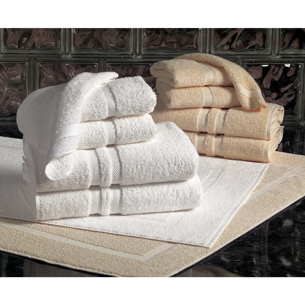WestPoint Hospitality Martex Brentwood Dobby Border Bath Towel, 27" x 54", White, 17 lbs/dozen thumbnail 2