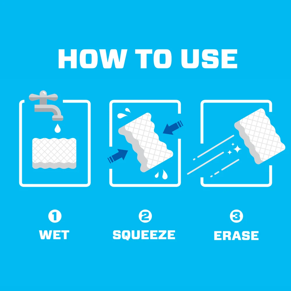 Mr. Clean Magic Eraser, Original, 6 Count/Pack and 6 Pack/Case. thumbnail 2