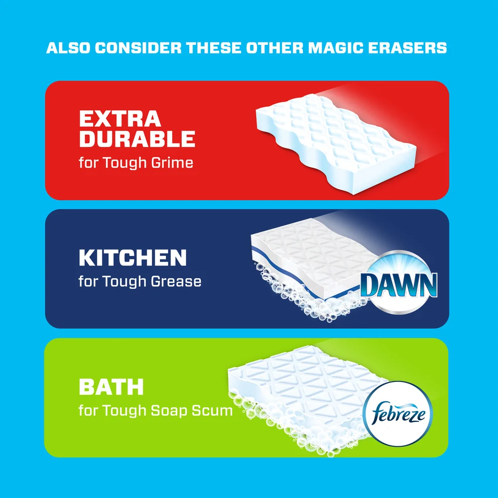 Mr. Clean Magic Eraser, Original, 6 Count/Pack and 6 Pack/Case. thumbnail 3