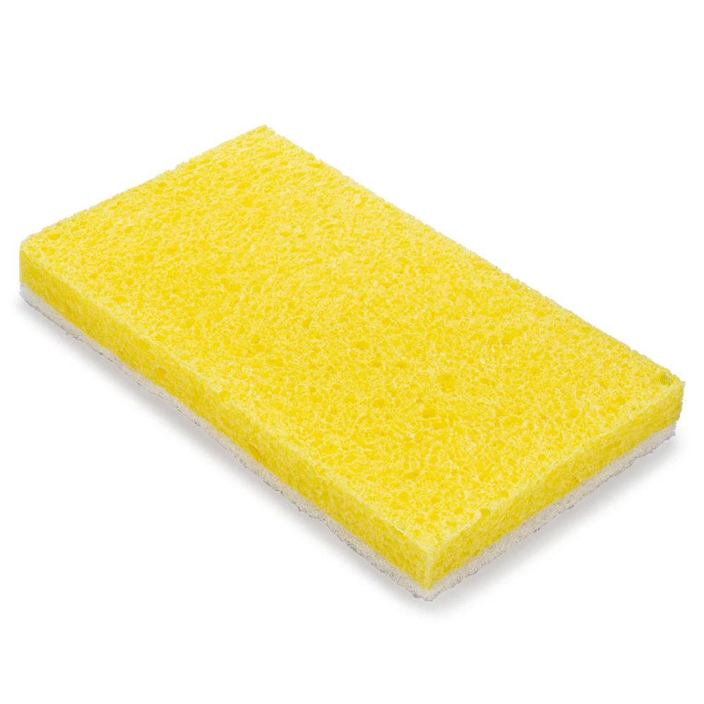 Registry Light Duty Sponge With Scouring Pad, Yellow/White thumbnail 2