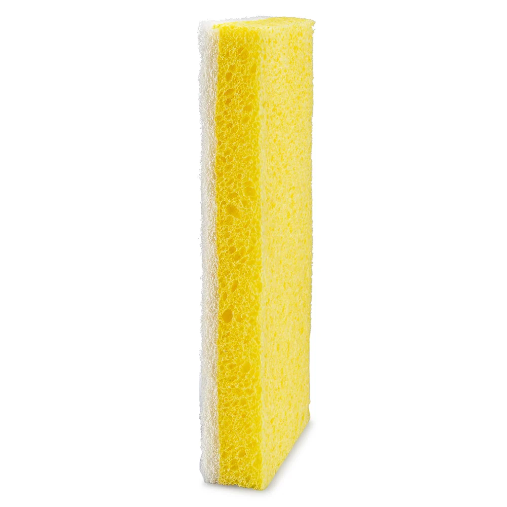 Registry Light Duty Sponge With Scouring Pad, Yellow/White thumbnail 3