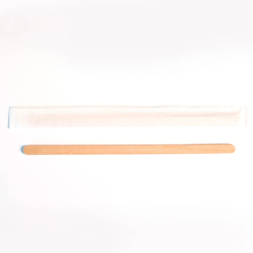 Wooden Stir Stick, Wrapped, 5000/Case