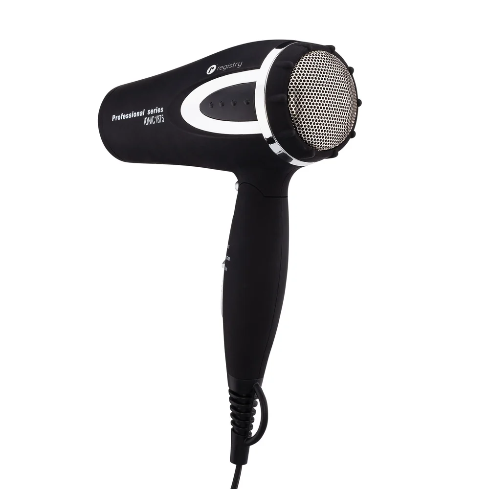 Registry Mid-Size Folding Ionic 1875-Watt Hair Dryer, 8. Black thumbnail 3