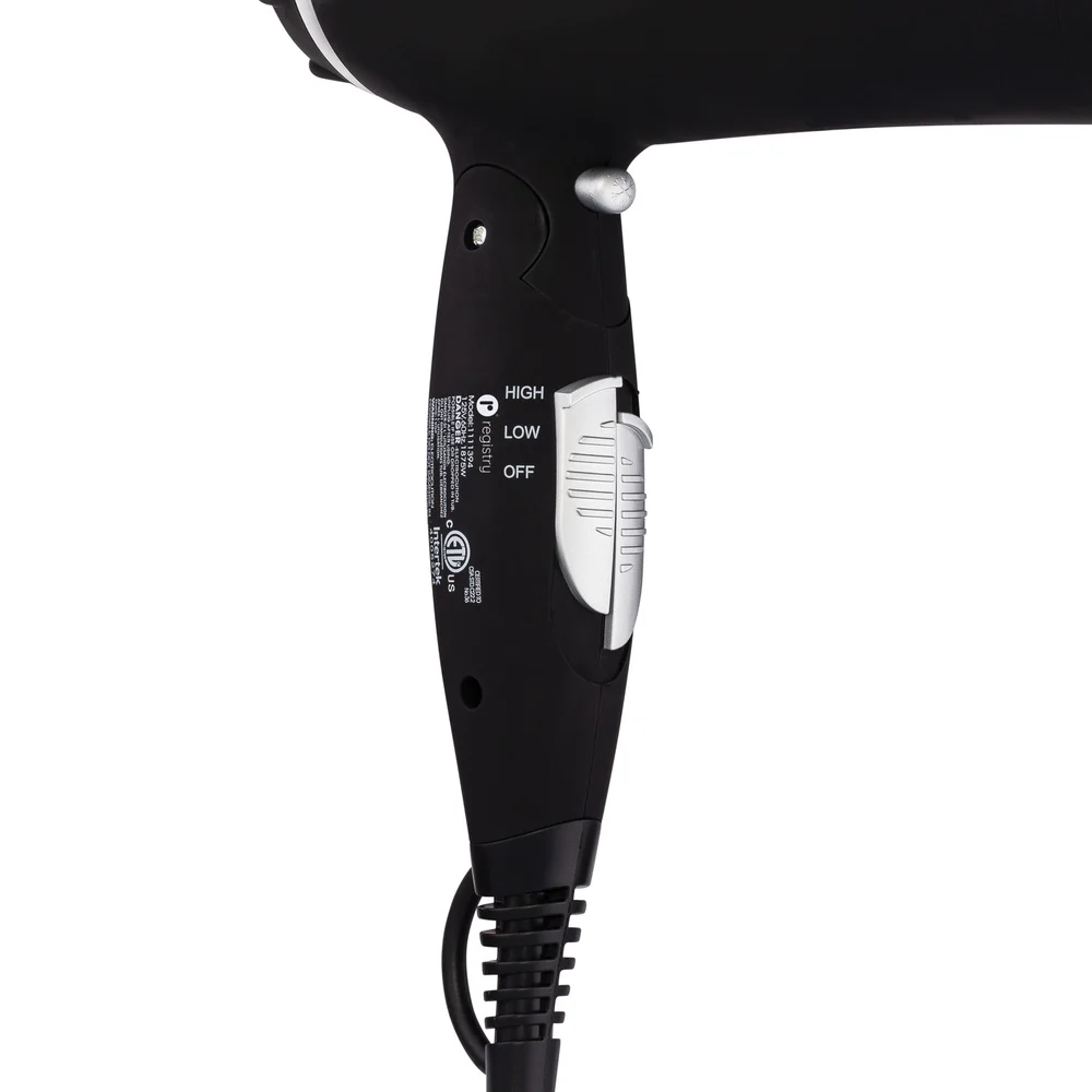 Registry Mid-Size Folding Ionic 1875-Watt Hair Dryer, 8. Black thumbnail 4