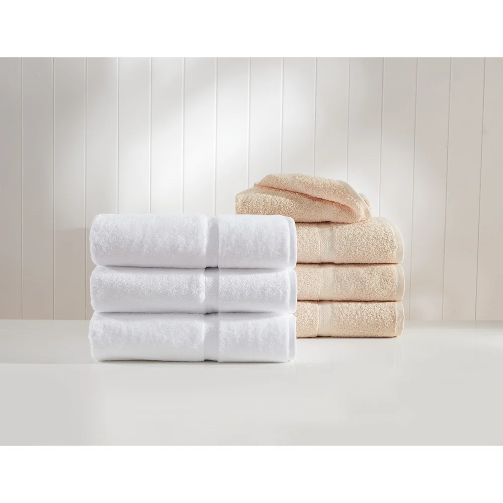 1888 Mills Crown Touch Dobby Border Bath Towel, 27"x50", 14 Lb/ dz, White thumbnail 4