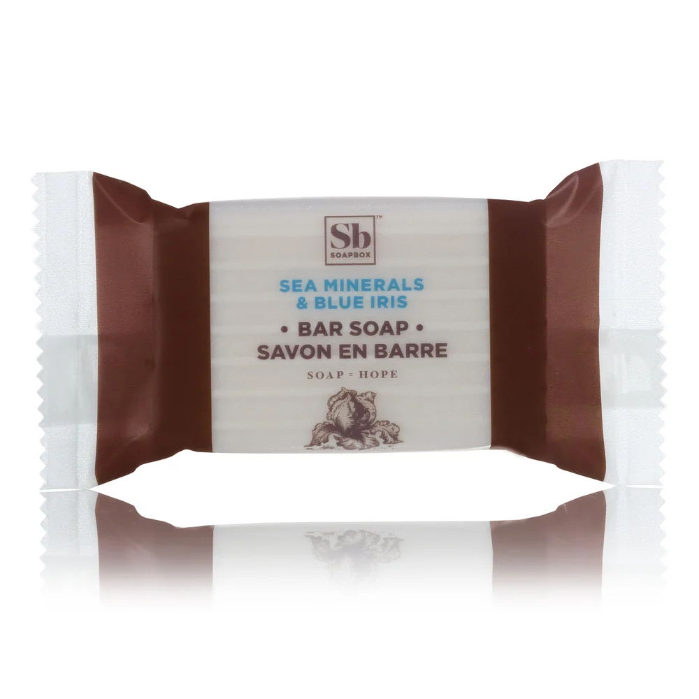 SoapBox Sea Minerals & Blue Iris Soap, 0.96 Oz.