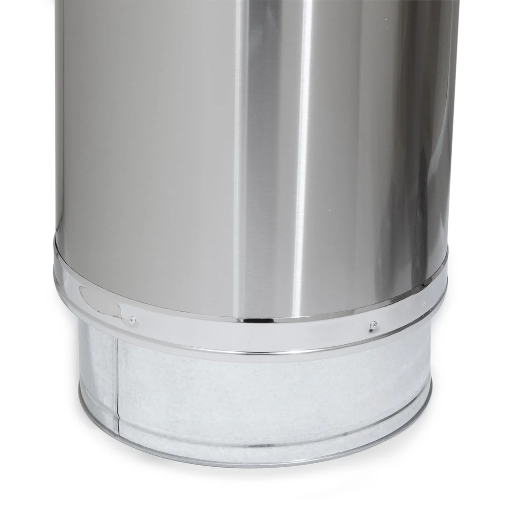 13 Gal Round Trash Can, 14.57" x 27.76", Stainless Steel thumbnail 4