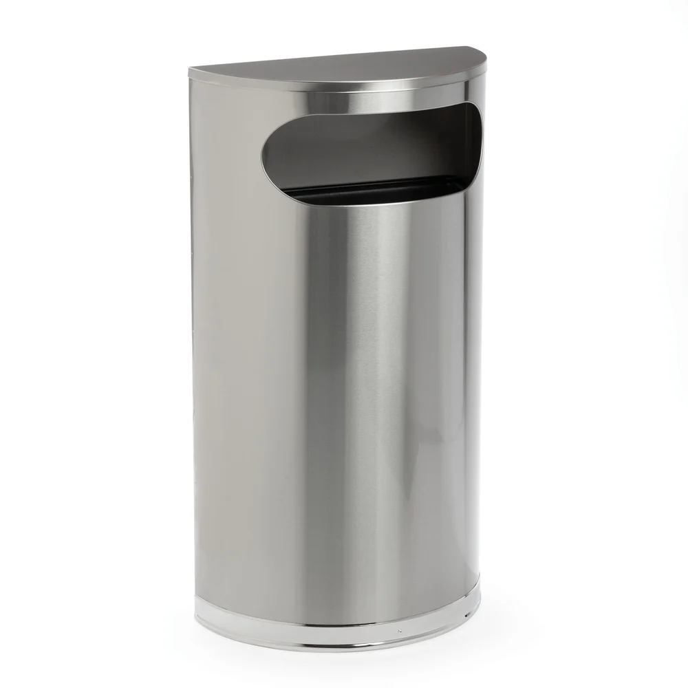 Registry 10.5 Gal. Half Round Trash Can