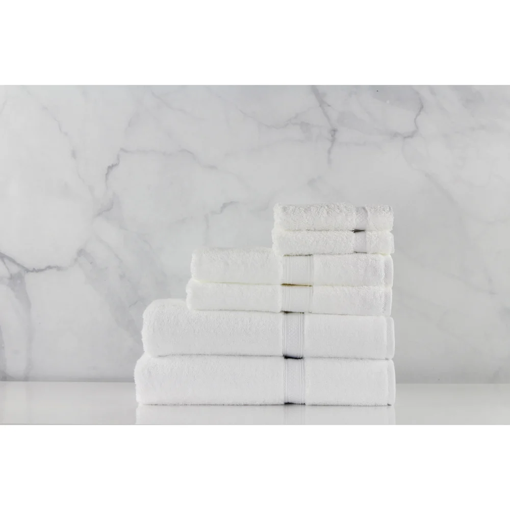 1888 Mills Magnificence Hemmed Wash Cloth, 13" x 13", 1.8 lbs/Dz4-Sided Hem, White thumbnail 4