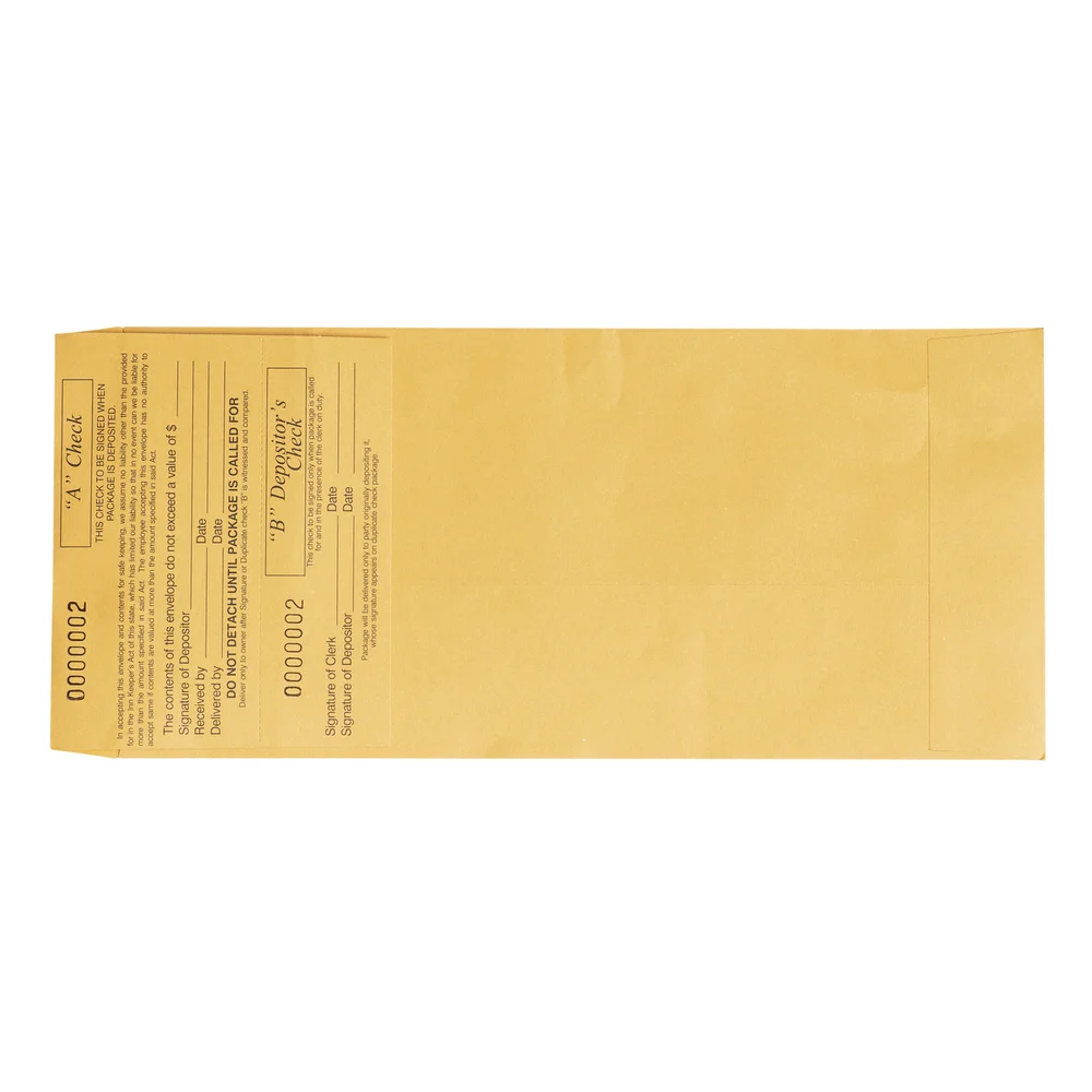 Registry Safe Deposit Envelope, 4.5" x 9.5", 250/Pack thumbnail 2