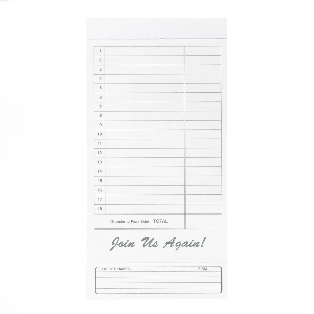 Registry 2-Part Carbon Guest Check, 4.25" x 5.375", 250/Pack thumbnail 2