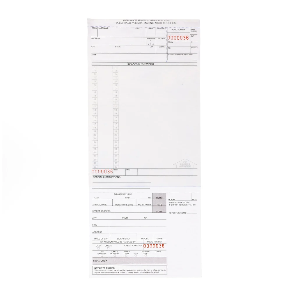 Registry 4-Part Folio, 1000/Pack