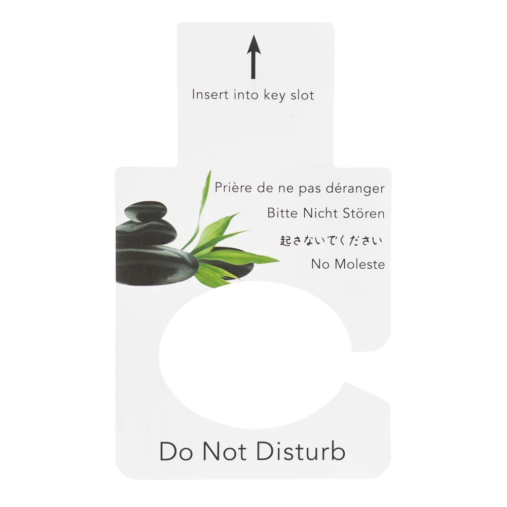 Registry Zen Electronic Lock Do Not Disturb Sign, 2.6" x 4.4", 100/Pack