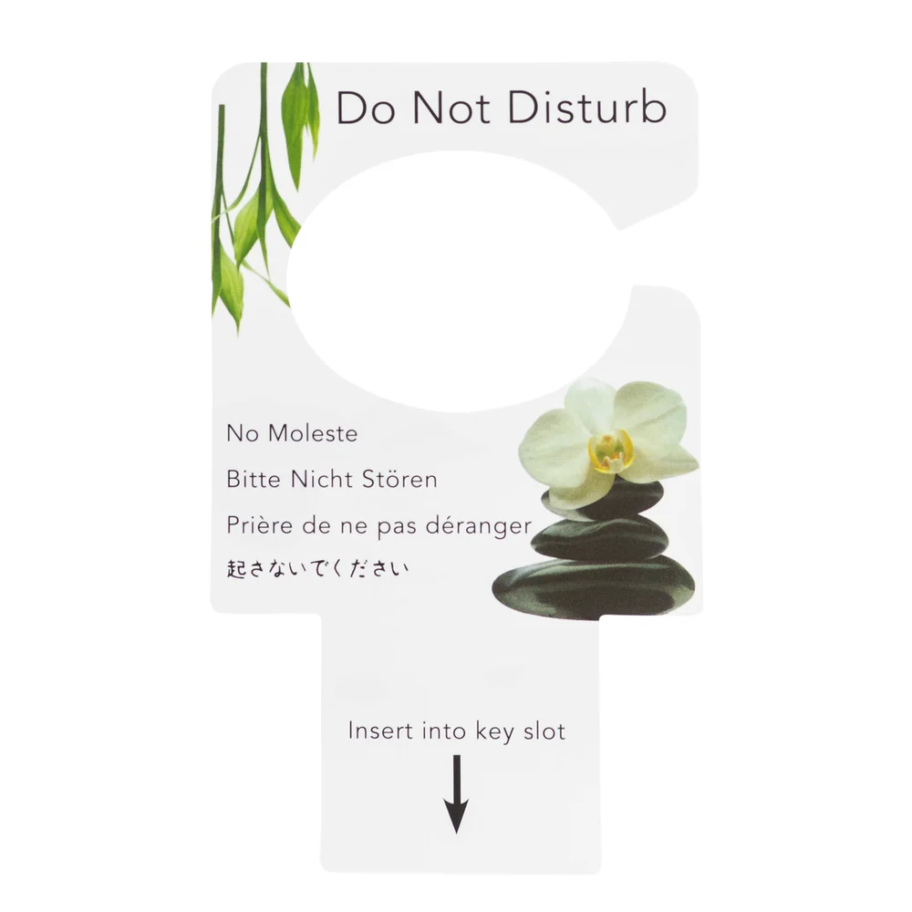 Registry Zen Electronic Lock Do Not Disturb Sign, 2.6" x 4.4", 100/Pack thumbnail 2